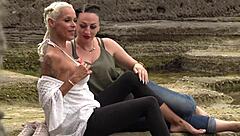 fulfilling those naughty milfs outdoors with handjobs and blowjobs, part 5