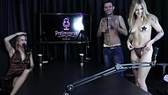 Yasmin Pariz Moans Passionately While Sucking Cock in Sheer Red Lingerie