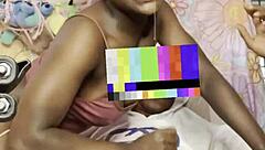 Petite ebony midget fucks on florida couch