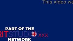 Hot teen student cums in uniform during foreplay with neighbor.