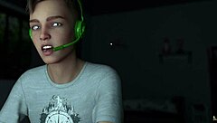 chaval de 18 años triunfa con su canguro mientras sus padres no están en casa