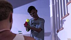 chaval de 18 años triunfa con su canguro mientras sus padres no están en casa