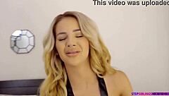 Blonde teen maid stepsister gets intense surprise fuck from not brother