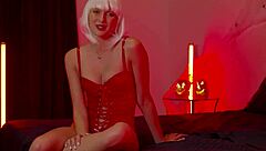 Sexy Stacy Cruz Moans In Halloween Costume While Sucking Cock