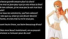 Ondine humiliates sissy with Pokemon-themed jerk off instructions and piss