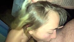 Public pov deepthroat with gagging and choking