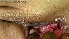 black cock shoots huge cum load all over my big fat ass