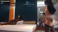 Brazilian Hotwife In Pantyhose Gets Anal Fingering And Big Black Cock On Bed