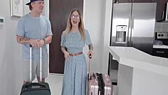 Sharing bed with milf partner, exploring backdoor in intimate moment.