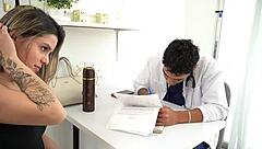 Petite Wife Fucks Surgeon, Husband Catches Them, Joins Epic Threesome