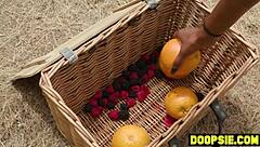 Big Ass Ebony Thief Punished By Two Trannies