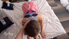 Hot Stepsister Acts Like A Little Slut In Fetish Handjob