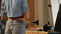 teen model poses for photographer