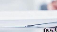 teen babe feels amazing getting cummed on hard