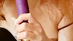 Close-up of stepmother's big tits during taboo cum in pussy sex