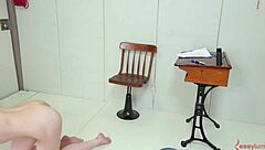 Degraded Slave Eats Dom's Ass