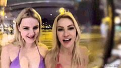 Hey, want to see this curvy beauty bent over for muff diving in a homemade threesome?