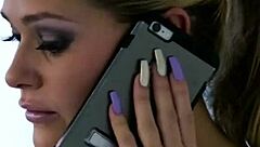 Stunning Lesbian Babes in Stockings Scissoring