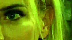 pale white slave with big tits in femdom scene