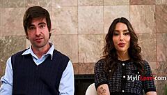 In this spy parody, vanessa sky and lucky fate fuck while spying