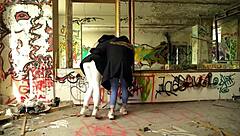 Two german best girl friends julia parker and maria gail talk about risky no condom ffm threesome sex at lost place