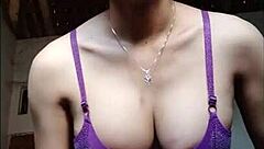 beautiful asian shemale morning masturbation