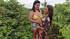 i saw skinny girl with big tits fucking outdoors.