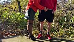 Mother-In-Law Holds My Dick While I Pee In Public Fetish