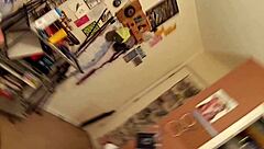 Amateur teen sucks cock for shopping cash