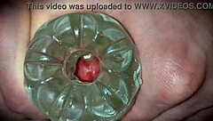 Homemade Solo With Toys Leads To Oozing Cum Closeup
