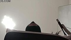 preview - tied up blindfolded and ballgagged milf gets fucked in her mouth pussy and ass.