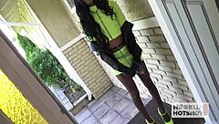 chenal skye takes bryan gozzling's cock up her ass roughly