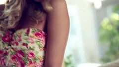 Beautiful Teen Kenna James Undresses and Shows Shaved Pussy