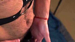 This hot guy in the USA is masturbating while wearing a chastity cage.