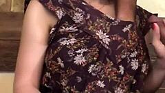 depraved lady sucks two cocks in sauna for threesome sex