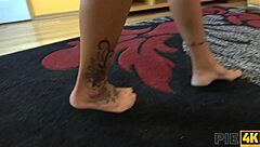 European Brunette Roleplays Girlfriend At Pajama Party, Gets Creampie From Friend