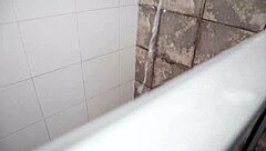 Fat mother in law masturbates pussy in the shower!