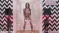 anal queen gapes her ass with monster black dildo