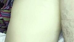 My step dad's cock is too big for my cousin's tight ass, says the brunette