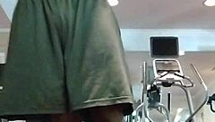 Beautiful Skinny Girl Does Pole Dance In The Gym Dorm!