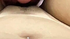 secretly fucking the juicy neighbor with shaved pussy and big tits in homemade video