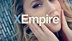 Blonde beauty sensually fucks her long distance boyfriend in doggystyle and sideways positions.