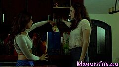 Pretty teen 18+ scissoring mother in law first time!