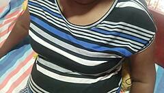 Beautiful Stepmom With Big Tits Poses With Balloon