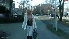 german blonde teen 18+ slut naked in public outdoor exposure