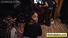 Nia Bleu Seduces Sound Engineer For Blowjob