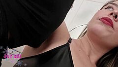 Forced fag serves as whore with ripped clothes and big pussy