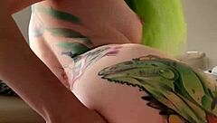 young girl enjoys some solo fun with fingering