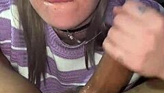 me rica chupada que le hago como me encanta llevarla al fondo de mi garganta y que me de toda la lechita