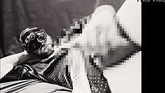 Bad wolf28 performs active masturbation and penis massage in uncensored scene